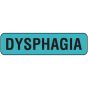 Label Paper Removable Dysphagia, 1" Core, 1 1/4" x 5/16", Blue, 760 per Roll