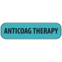 Label Paper Removable Anticoag Therapy, 1" Core, 1 7/16" x 3/8", Blue, 666 per Roll