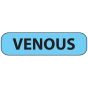 Label Paper Permanent Venous, 1" Core, 1 7/16" x 3/8", Blue, 666 per Roll