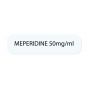 Label Paper Permanent Meperidine 50mg/ml, 1" Core, 1 7/16" x 3/8", White, 666 per Roll