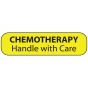 Label Paper Permanent Chemotherapy Handle 1" Core 1 7/16"x3/8" Yellow 666 per Roll