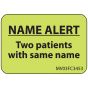 Label Paper Removable Name Alert Two, 1" Core, 1 7/16" x 1", Fl. Chartreuse, 666 per Roll