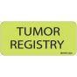 Label Paper Removable Tumor Registry, 1" Core, 2 1/4" x 1", Fl. Chartreuse, 420 per Roll