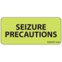 Label Paper Removable Seizure Precautions, 1" Core, 2 1/4" x 1", Fl. Chartreuse, 420 per Roll