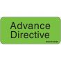 Label Paper Removable Advance Directive, 1" Core, 2 1/4" x 1", Fl. Green, 420 per Roll