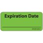 Label Paper Removable Expiration Date, 1" Core, 2 1/4" x 1", Fl. Green, 420 per Roll