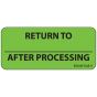 Label Paper Removable Return To, 1" Core, 2 1/4" x 1", Fl. Green, 420 per Roll