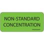 Label Paper Permanent Non-standard, 1" Core, 2 1/4" x 1", Fl. Green, 420 per Roll