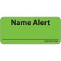 Label Paper Removable Name Alert, 1" Core, 2 1/4" x 1", Fl. Green, 420 per Roll