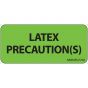 Label Paper Removable Latex Precaution(s), 1" Core, 2 1/4" x 1", Fl. Green, 420 per Roll