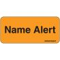 Label Paper Removable Name Alert, 1" Core, 2 1/4" x 1", Fl. Orange, 420 per Roll