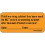 Label Paper Removable Fluid Warming, 1" Core, 2 1/4" x 1", Fl. Orange, 420 per Roll