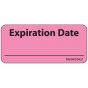 Label Paper Removable Expiration Date, 1" Core, 2 1/4" x 1", Fl. Pink, 420 per Roll