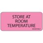 Label Paper Removable Store At Room, 1" Core, 2 1/4" x 1", Fl. Pink, 420 per Roll