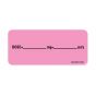 Label Paper Removable Dose= mg= mls, 1" Core, 2 1/4" x 1", Fl. Pink, 420 per Roll