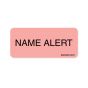 Label Paper Permanent Name Alert, 1" Core, 2 1/4" x 1", Fl. Red, 420 per Roll