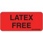 Label Paper Permanent Latex Free, 1" Core, 2 1/4" x 1", Fl. Red, 420 per Roll