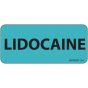 Label Paper Removable Licocaine, 1" Core, 2 1/4" x 1", Blue, 420 per Roll