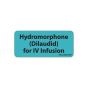 Label Paper Permanent Hydromorphone, 1" Core, 2 1/4" x 1", Blue, 420 per Roll