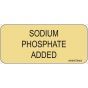 Label Paper Removable Sodium Phosphate, 1" Core, 2 1/4" x 1", Tan, 420 per Roll