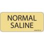 Label Paper Removable Normal Saline, 1" Core, 2 1/4" x 1", Tan, 420 per Roll