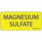 Label Paper Permanent Magnesium Sulfate, 1" Core, 2 1/4" x 1", Yellow, 420 per Roll