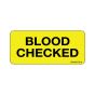 Label Paper Permanent Blood Checked 1" Core 2 1/4"x1 Yellow 420 per Roll