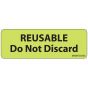 Label Paper Removable Reusable Do Not, 1" Core, 2 15/16" x 1", Fl. Chartreuse, 333 per Roll