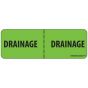 Label Paper Permanent Drainage 1" Core 2 15/16"x1 Fl. Green 333 per Roll