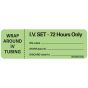 Label Paper Removable Wrap Around IV, 1" Core, 2 15/16" x 1", Fl. Green, 333 per Roll