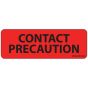 Label Paper Permanent Contact Precaution 1" Core 2 15/16"x1 Fl. Red 333 per Roll