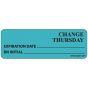 Label Paper Permanent Change Thursday 1" Core 2 15/16"x1 Blue 333 per Roll