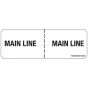 Label Paper Removable Main Line:, 1" Core, 2 15/16" x 1", White, 333 per Roll