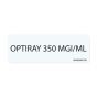 Label Paper Removable Optiray 350 mgi/ml, 1" Core, 2 15/16" x 1", White, 333 per Roll