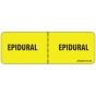 Label Paper Permanent Epidural : Epidural 1" Core 2 15/16"x1 Yellow 333 per Roll