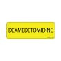 Label Paper Permanent Dexmedetomidine 1" Core 2 15/16"x1 Yellow 333 per Roll