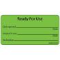 Lab Communication Label (Paper, Removable) Ready for Use 2 15/16"x1 1/2" Fluorescent Green - 333 per Roll