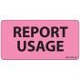 Label Paper Removable Report Usage, 1" Core, 2 15/16" x 1", 1/2", Fl. Pink, 333 per Roll