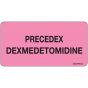 Label Paper Removable Precedex, 1" Core, 2 15/16" x 1", 1/2", Fl. Pink, 333 per Roll