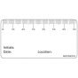 Label Paper Removable CM 1cm 2cm 3cm, 1" Core, 2 15/16" x 1", 1/2", White, 333 per Roll