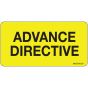 Label Paper Permanent Advance Directive 1" Core 2 15/16"x1 1/2" Yellow 333 per Roll