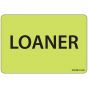 Label Paper Removable Loaner, 1" Core, 2" 15/16" x 2, Fl. Chartreuse, 333 per Roll