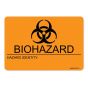 Label Paper Removable Biohazard Hazard, 1" Core, 2" 15/16" x 2, Fl. Orange, 333 per Roll