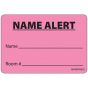 Label Paper Removable Name Alert, 1" Core, 2" 15/16" x 2, Fl. Pink, 333 per Roll