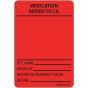 Label Paper Permanent Medication Added To, 1" Core, 2" 15/16" x 2, Fl. Red, 333 per Roll