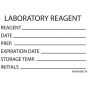 Lab Communication Label (Paper, Removable) Laboratory Reagent 2" 15/16"x2 White - 333 per Roll