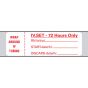 IV Label Paper Permanent Wrap Around IV 1" Core 3"x15/16" White 1000 per Roll