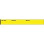 Binder/Chart Tape Removable "Rm. No. Patient", 1'' Core, 1/2 '' x 500'', Yellow, 111 Imprints, 500 Inches per Roll