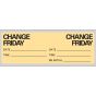 IV Label Paper Permanent Change Friday 1" Core 2 15/16"x1 Tan 500 per Roll