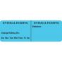 IV Label Paper Permanent Enteral Feeding 1" Core 2 15/16"x1 Light Blue 500 per Roll